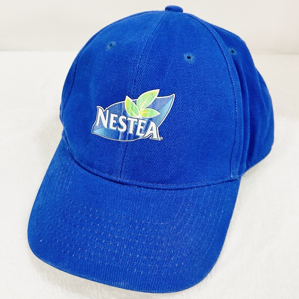 Nestea Logo Hat Cap Adjustable Strapback Blue Outdoors‎ Workwear Casual Drink